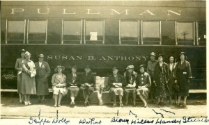 Mary Brown and other suffragists touring the country in support of the Equal Rights Amendment