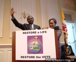 The A.M.E. Church continues to be an advocate for voting rights, especially for minorities and the disadvantaged. In 2012, one way this has taken shape has been ensuring the fair application of voting laws for those released from prison.