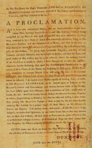 Lord Dunmore’s Proclamation