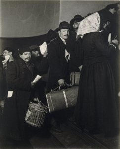 Climbing into the Promised Land, Ellis Island, 1908