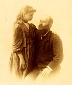 Helen Keller and Anagnos, 1891