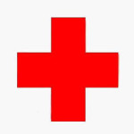Red Cross on a white background. Logo of the American Red Cross