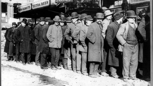 Breadline in Great Depression